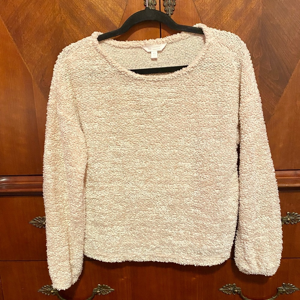 LC Lauren Conrad Fuzzy Pink Pullover Size XS